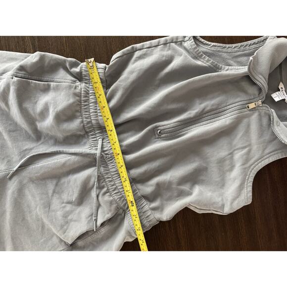 Athleta Romper Gray Retroterry Overall Garment Dye S - Picture 4 of 10